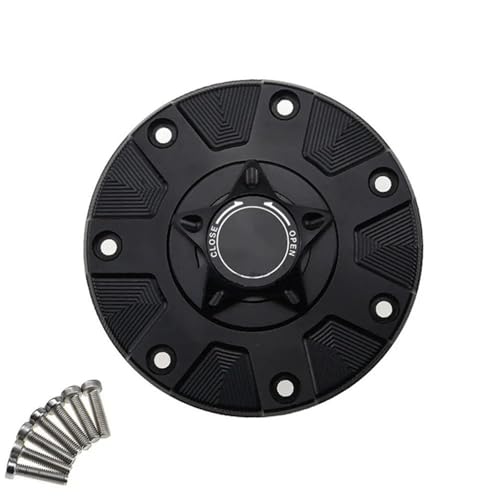 Bouchon d'essence alu noir ZXR400 ZXR750 pour les sorties moto et balades vintage