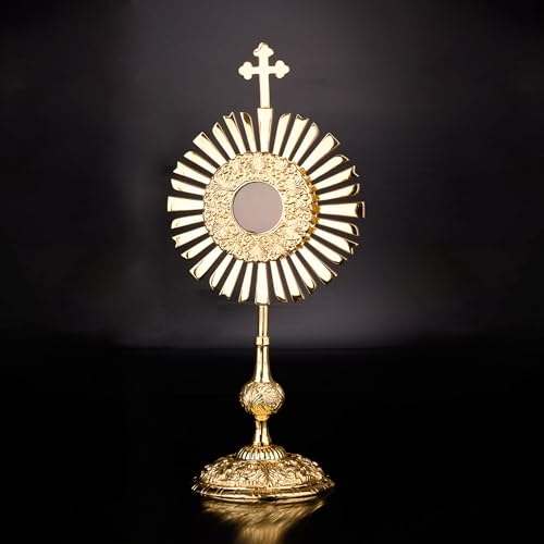 Relicario Custodia Cruz NKlaus de 33cm para Monasterio y Altar Hogar 3