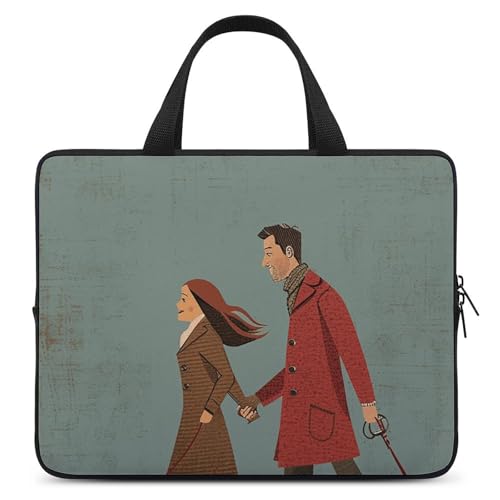 Bolso de hombro para laptop de 12 pulgadas unisex miniatura 1