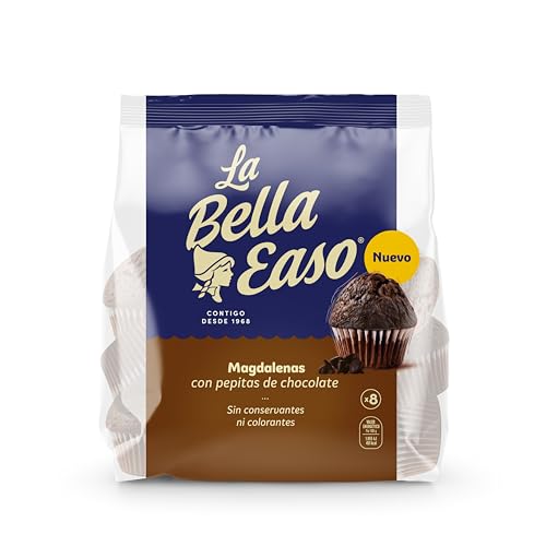 La Bella Easo - Magdalenas de chocolate con chips de...