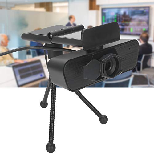 Elprico HD 2K USB Webcam, Drehbare Webkamera mit Mikrofon für Desktop-Computer PC für Videoaufzeichnung Plug and Play – Bild 5