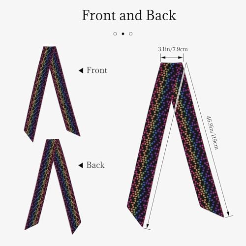 Retro 80s 90s Women's Fashion Hair Scarf Neck Scarves Headband Fashion Accessory for Work Daily Outfits2