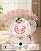 Baby Swing for Infants, Electric Baby Swing with Bluetooth, Portable Infant Swing with 5 Speeds, 10 Lullabies, 5-Point Harness & Remote Control, for Newborns Infants Indoor Outdoor Use (Pink)