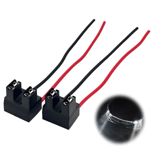 Lot de 2 Prise Phare H7 Ampoule Voiture, Douille D'ampoule H7, Prise de phare de Voiture, Connecteur D'ampoule H7, Adaptateur Femelle pour Ampoules H7, LED...