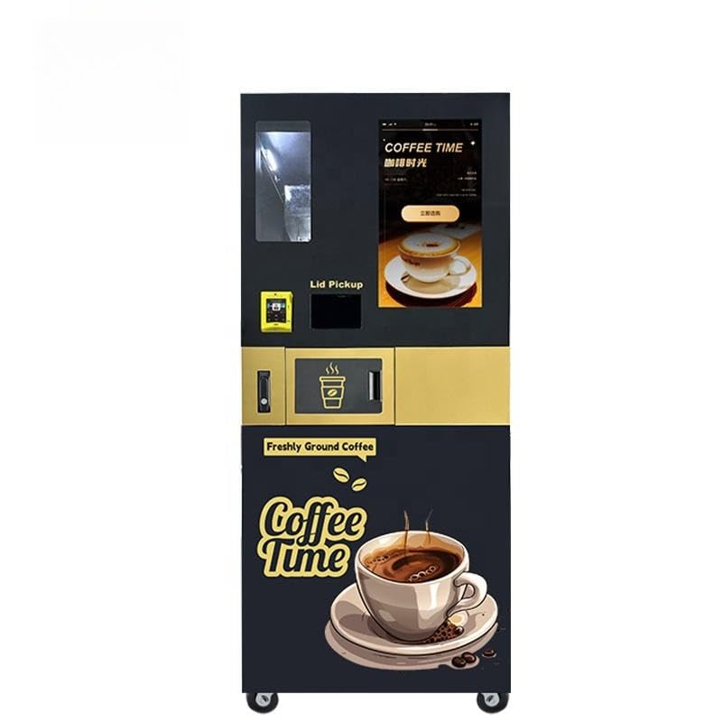 Coffee Vending Machine Commercial Vending Equipment with Beverage and Tea Options Digital Electronics Card Reader for Offices and