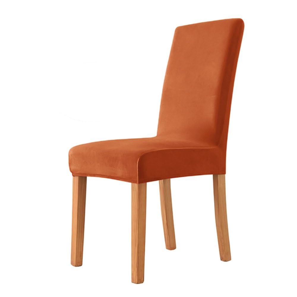 Housse de chaise en velours orange pour sublimer vos banquets et bureaux