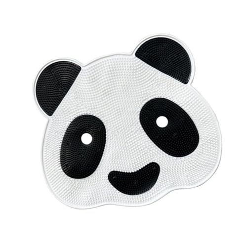 Panda Fußbürste Fußwäscher Massagegerät Dusche Fuss Wäscher Back Scrubber Bath Massage Pad mit Rutschfesten Saugnäpfen zum Reinigt, Peeling, Massiert Ihre Füße (Panda,45x30CM)