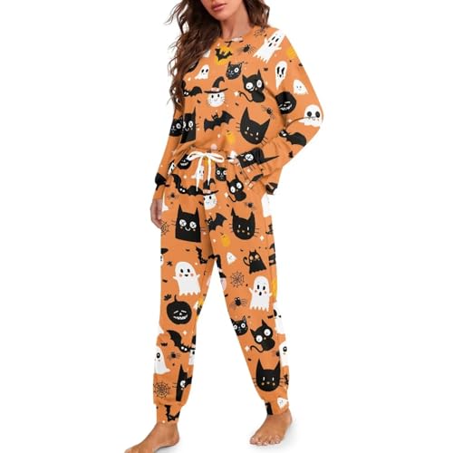 Pyjama de Thanksgiving femme ample contre le froid d'automne vêtement nuit