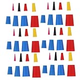 TOPPERFUN 110pcs Silicone Stoppers Set Assorted Tapered Sealing Plugs for Lab Home Industrial Use Solid Rubber Stopper Kit for Various Hole