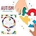 YANCHUN Autism Awareness Bracelet Autism Awareness Shirt Outfits Accessories Colorful Beaded Charm Bracelet Autism Jewelry Gifts
