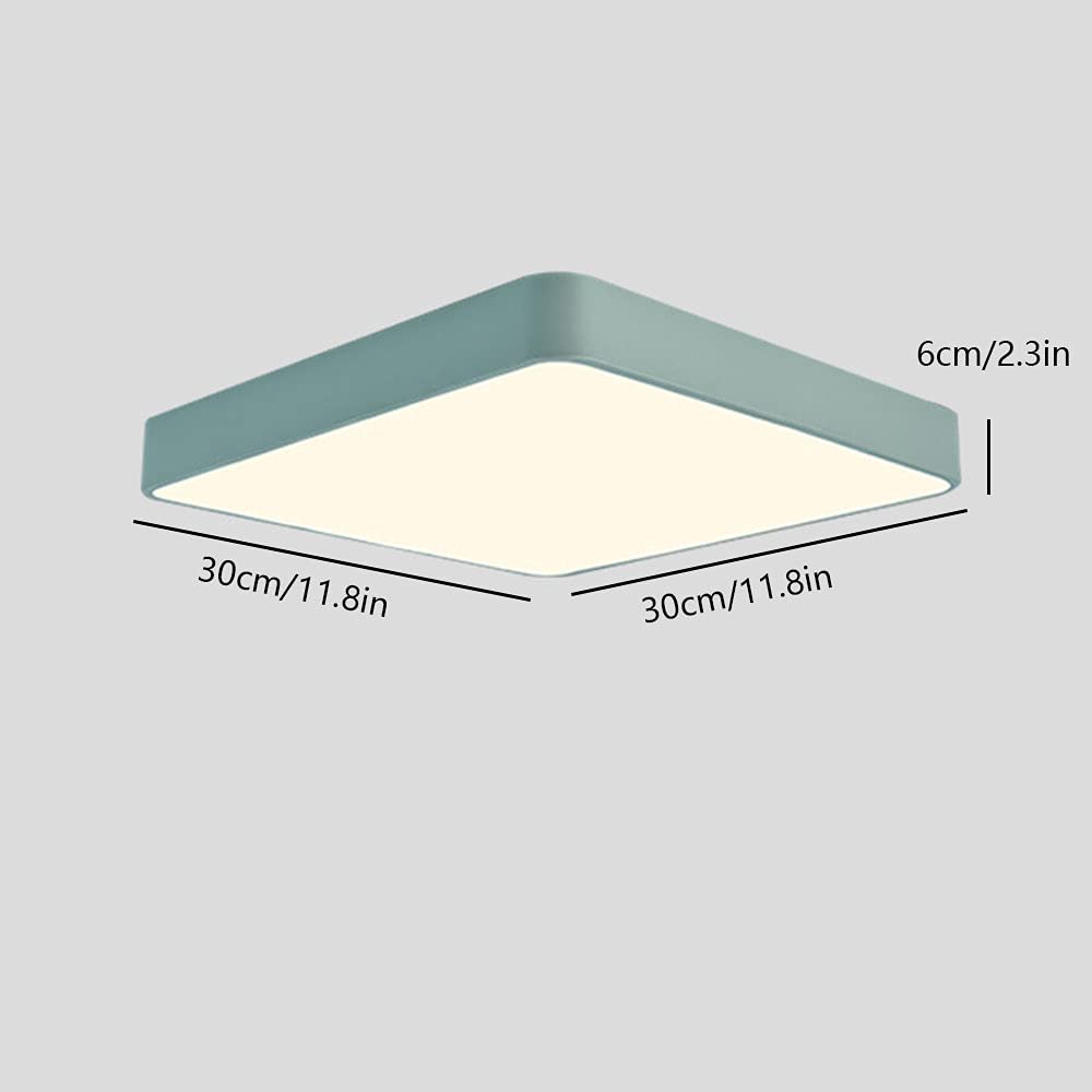 Różowa akrylowa lampa sufitowa LED o zmiennej intensywności, cienkie okrągłe oprawy oświetleniowe z makaronu, odpowiednia do pokoju dziecięcego przedpokój biurowy (średnica: 16 cali)