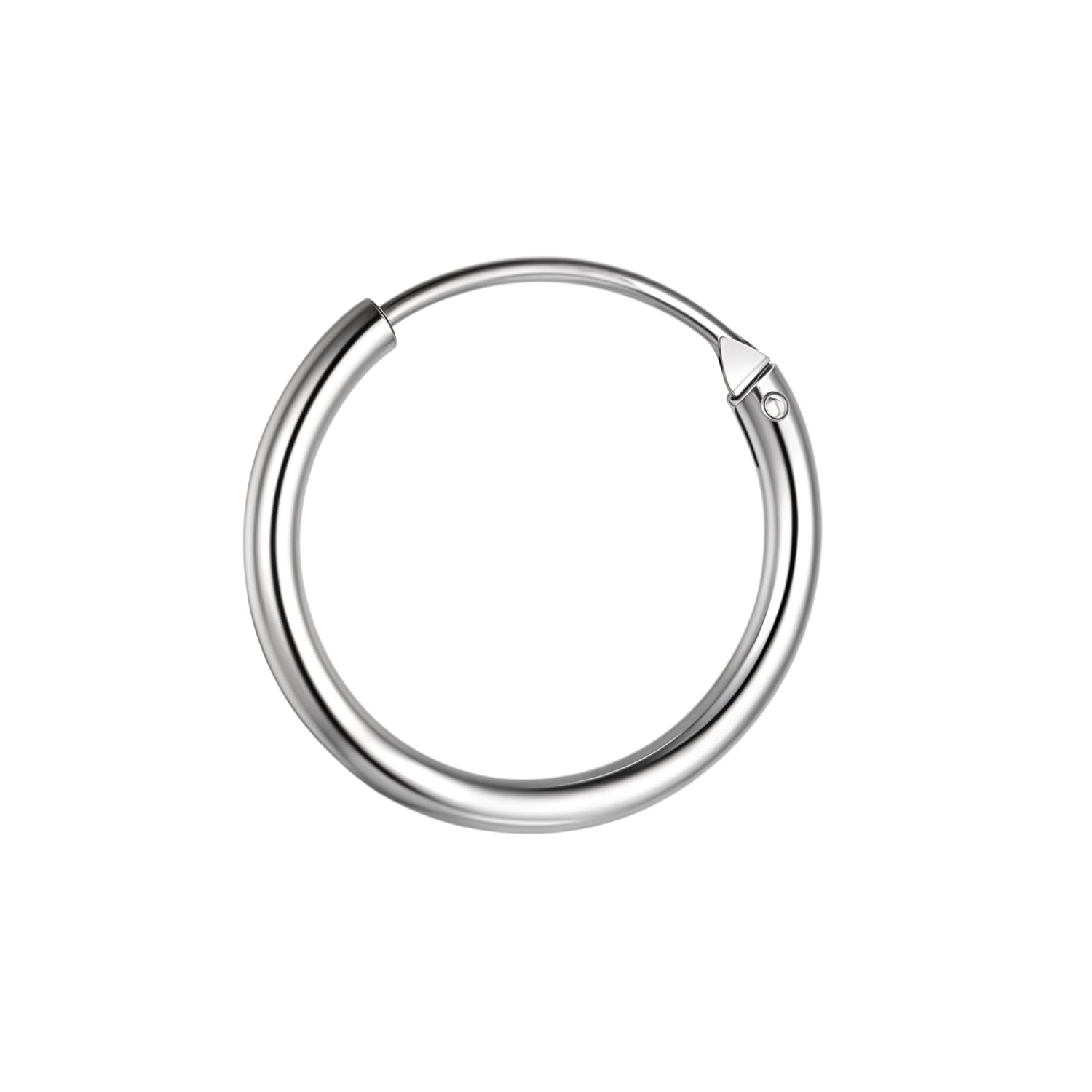 HighSpark92.5 Sterling Silver Nose Ring for Women | Simple & Elegant Septum Ring/Nose Pin/Silver Nath/Piercing Hoop for Women & Girls | Lovely Gift