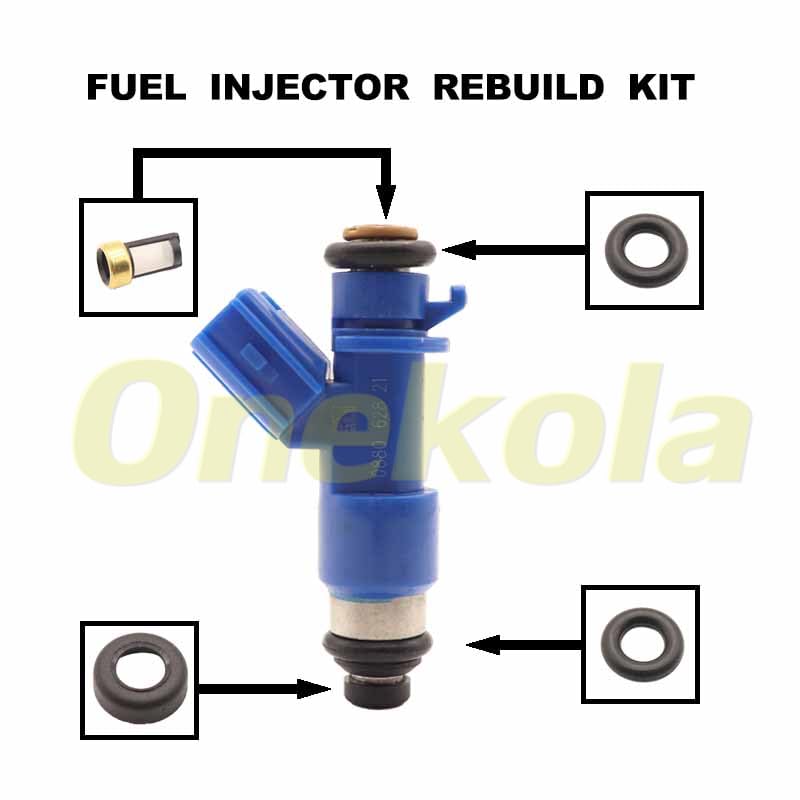 Fuel Injector Service Repair Kit Filters O rings Seals Grommets For For Honda Civic For Acura Rdx Rsx K20 K24 16450-RWC-A01 EWLKJ00429 - (Color: 20 piece set)