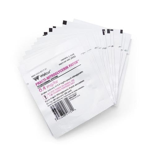 Practi-Patch de nitroglycérine (Paquet de 100) - Produit de simulation pour la formation médicale