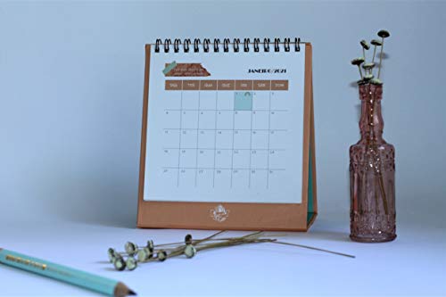 Calendário de mesa 2021 Giz & Ella