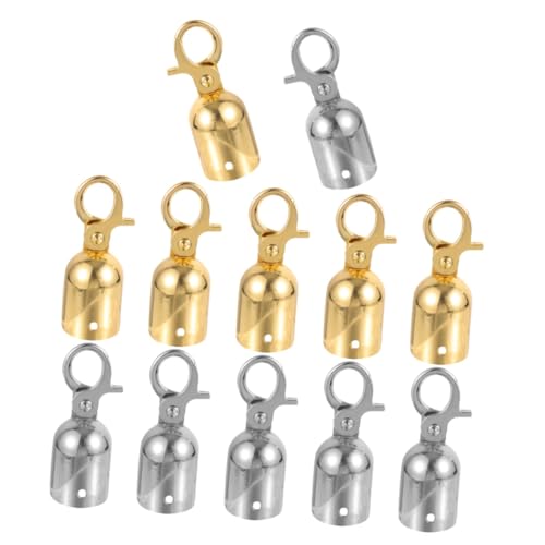 Outanaya Cable Railing Protector Rope End Cap Hooks 12pcs Metal Rope End Stopper for Guardrail