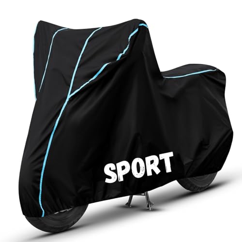 Image of Bike Cover for Sport 100% Waterproof, Dustproof & Scratch Resistant| Fully Bottom Elastic UV Resistant Heavy Duty Body Cover | All Weather Outdoor Use