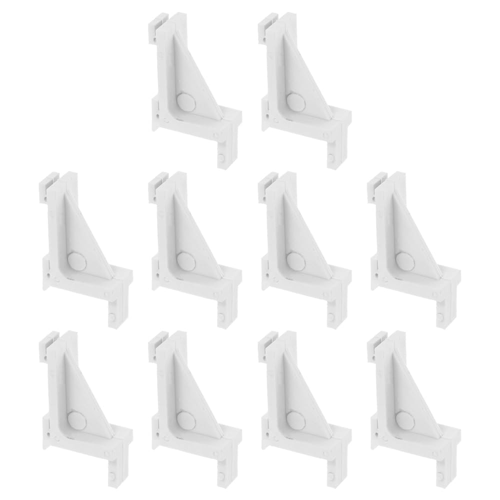 Muiltvoe 10 Pcs Fridge Shelves Clips Freezer Cooler Support Replacement Freezer Shelf Support Bracket for Refrigerator Cooler Freezer Fridge Shelves Kitchen