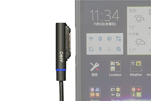 TRAVEL BIZ Magnet Connector Charging cable (1.5m) for Xperia (TM) Z3 Tablet Compact/Z3 Compact/Z3/Z2/A2/ZL2/Z2 Tablet/Z1 f/Z1/Z Ultra DCA-SXLED150BK