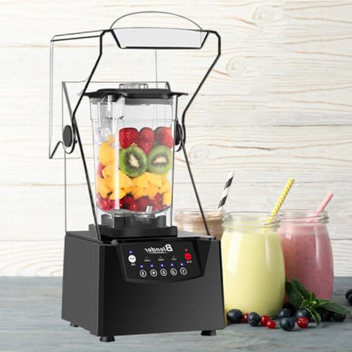 Commercial Blender for Smoothies 2200W, 70 Oz, 6-Leaf Blade, Heavy-Duty Commercial Blender for Restaurant, Smoothies, Ice Crush, Shakes, Self-Cleaning,110V