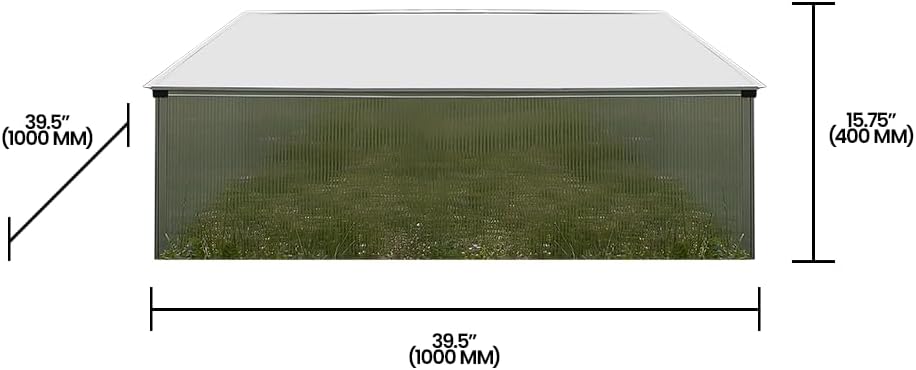 Zenport SH7005-2-ZD Double-Wide Folding Aluminum Cold Frame Greenhouse - 3 Pack