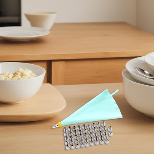 Baking Made Easy Comprehensive 5026PCS Sacchetto riutilizzabile in silicone e punta in acciaio inox collezione per tutte le occasioni (26PCS)