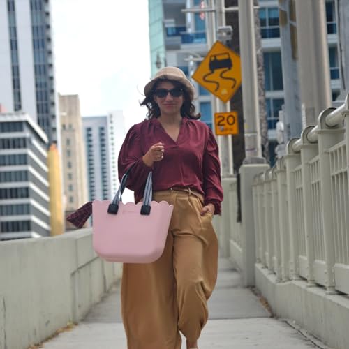 Image of Rubber tote bag for women lightweight | EVA beach bag waterproof | Inner bag |Three pairs of handles
