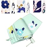 YUEHUA Parasol Uv Protection Sun and Rain Umbrella Lightweight Small and Compact Suit with Case (Green)