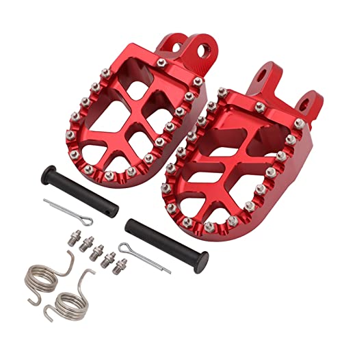 Repose-pieds moto CNC en aluminium rouge pour Honda XR250 XR400 CR80