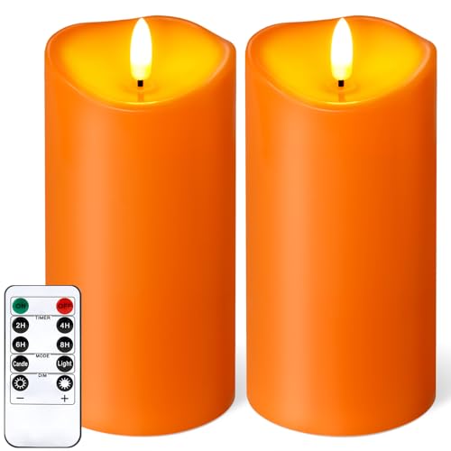 Outdoor Flameless Candles with Remote Timer - Waterproof Realistic Flickering