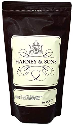 Image of Harney & Sons Chai Supreme Tea Sachets in Bulk Bag, Chocoate 50 Count