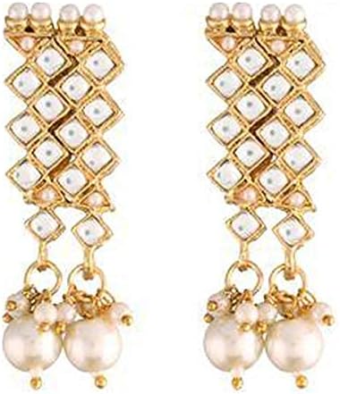 Aheli Kundan Choker Necklace with Earrings & Maang Tikka Indian Traditional Bharatanatyam jewellery Set Gift for Women - Image 5