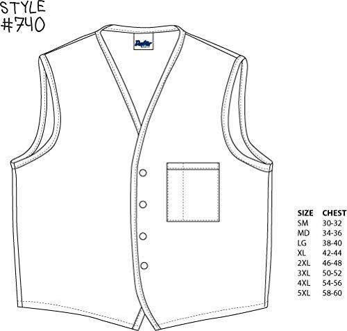 DayStar Apparel 740 One Pocket Button Unisex Vest3