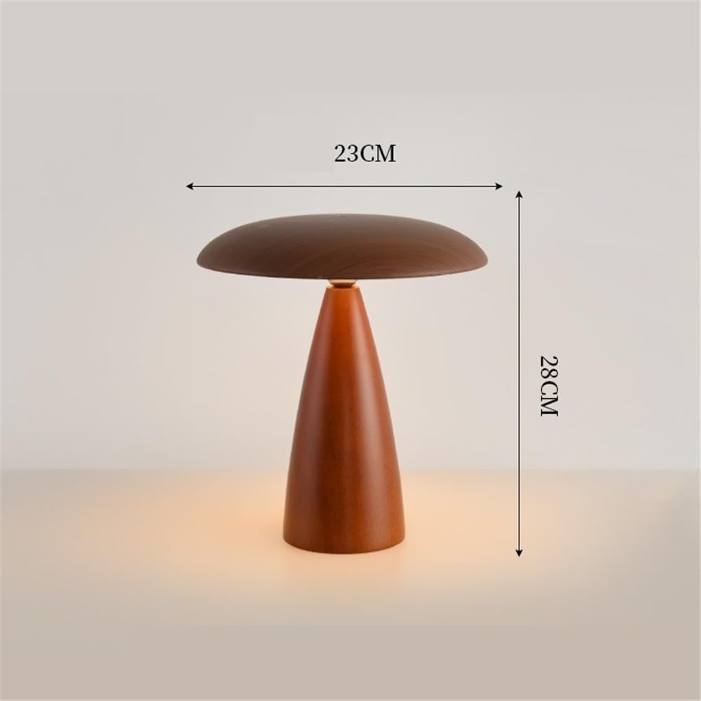 Affascinante Lampada da tavolo retrò in legno, girevole, con tocco, lampada da comodino for camera da letto e studio Arredamento per la casa