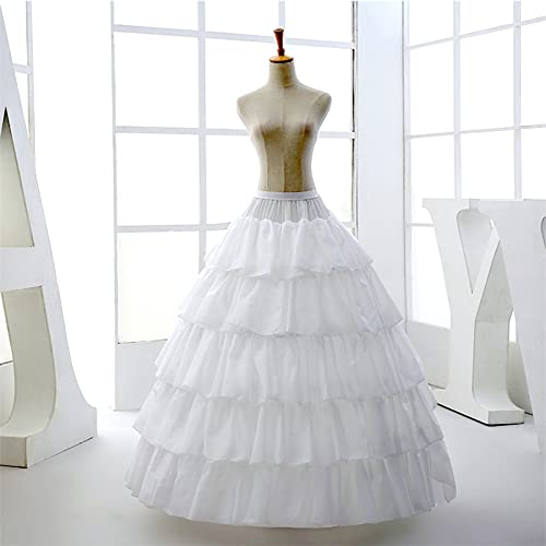 Hoop Skirt for Women 4 Hoop Skirt 5 Ruffles Layers Crinoline Petticoat half Slips Underskirt for Wedding Bridal Dress4