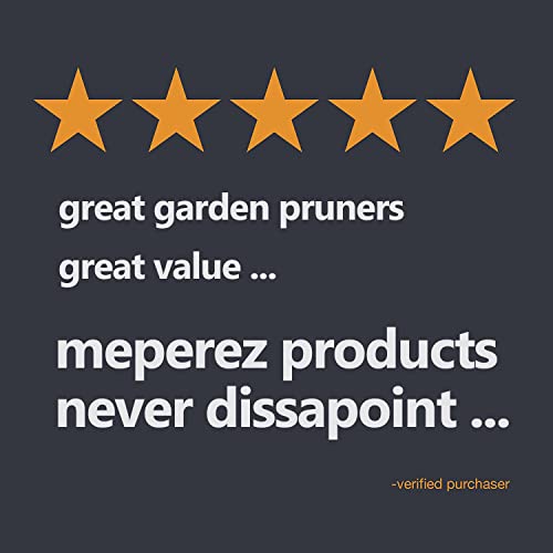 Image of Premium garden shears, meperez pruning scissors gardening tools, pruners for flower, bushes, rose and fruit tree, use for florist, yard and orchard the plant clippers, sharp steel anvil snips