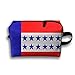 Produktbild Tuamotus Flag Portable Kulturbeutel Kosmetiktasche Wasserdichter Reißverschluss-Aufbewahrungsbeutel