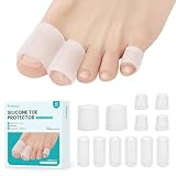 Silicone Toe Protectors – 12 Pack Silicone Toe Sleeve...