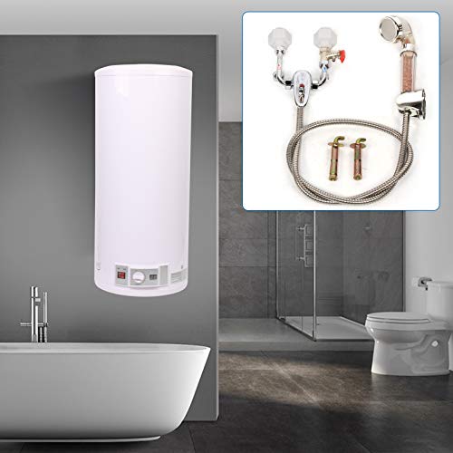 Preisvergleich Produktbild Berkalash 100L / 120L Elektro Warmwasserspeicher, LED-Temperaturanzeige Warmwasserkessel, 2KW Wandhängender Elektro Warmwasserspeicher Boiler (120L)