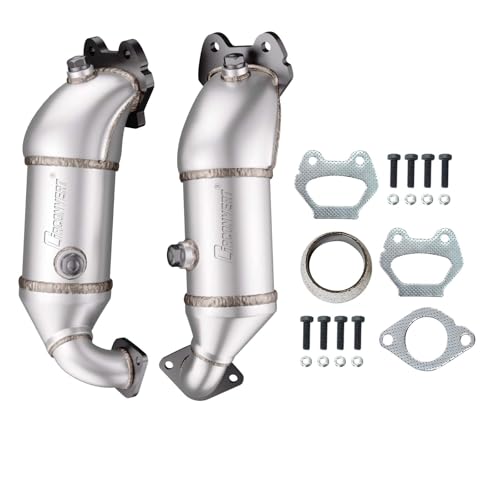 CIRconvert【Superior】Front & Rear Catalytic Converter Compatible with 2011 2012 2013 2014 2015 2016 Dodge Grand Caravan, Chrysler Town & Country 3.6L V6 High Flow Catalytic Convertor (EPA Compliant)