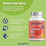 Vitamin B12 Vegan - 400 Tabletten (+1 Jahr) - 500µg B12 Methylcobalamin - Gegen Müdigkeit und Erschöpfung* - Hochdosiert, laborgeprüft, ohne Zusätze & Folat in Deutschland hergestellt