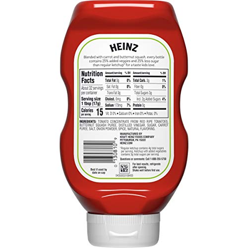 Heinz Tomato Ketchup With A Blend Of Veggies, 19.5 Oz #TOP7