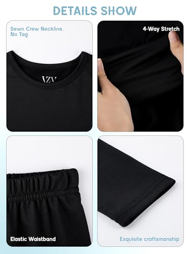 Vzv 3 Set Boys Thermal Underwear Set, Kids Long Johns Fleece Lined Thermal Set Boy Base Layer For Skiing thumb #3
