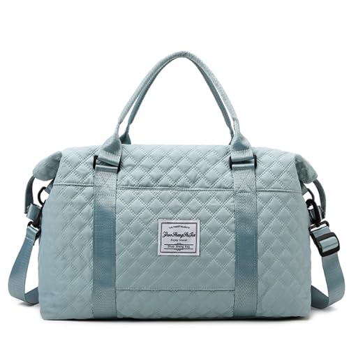 Quilted Travel Bag for Weekend Overnight Gym Duffel Carry On women