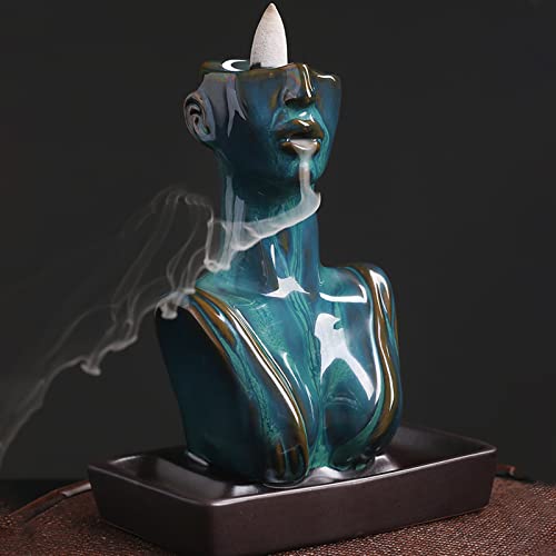 Ranerane Backflow Incense Holder Waterfall Incense Burner,With 40 Sandalwood Incense Sticks 30 Incense Cones,Aromatherapy Ornament Statues Home Decor Desk Decor For Meditation Yoga Office #TOP6