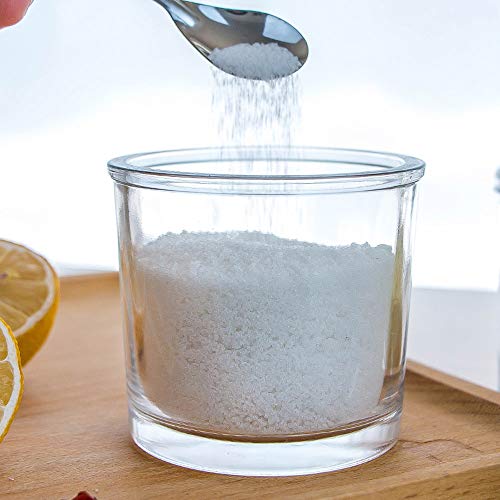 123Arts Glass Sugar Bowl Spice Jar Seasoning Pots With Lid Spoon #TOP5