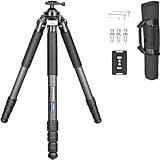 INNOREL P404C 72' Carbon Fiber Shooting Tripod with Arca Swiss Dovetail Mount and 360° 2.5' Embedded Ball Head, 40mm Tube Tripods with Heavy Duty Construction for Hunting and Outdoors, Load 88lb/40kg