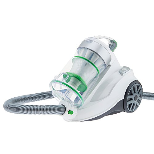 H.Koenig Aspirateur sans sac multicyclonique traineau AXO900, classe énergétique AAA, blanc, Silencieux, Puissant, Efficace, pour tapis et sols durs, inclus brosse poussière et suceur plat - Image 3