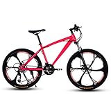 D&XQX Erwachsene 24 Zoll Mountainbike, Strand Snowmobile Fahrrad, Doppelscheibenbremse Fahrräder, Alufelgen, einen Mann eine Frau General Purpose,21 Speed