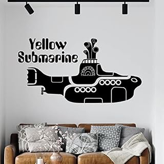 Sticker mural Motif Beatles Yellow Submarine - Les Beatles, Paul McCartney, John Lennon, RIngo Starr, George Harrison Sticker mural Motif Beatles Yellow Submarine – Image 2